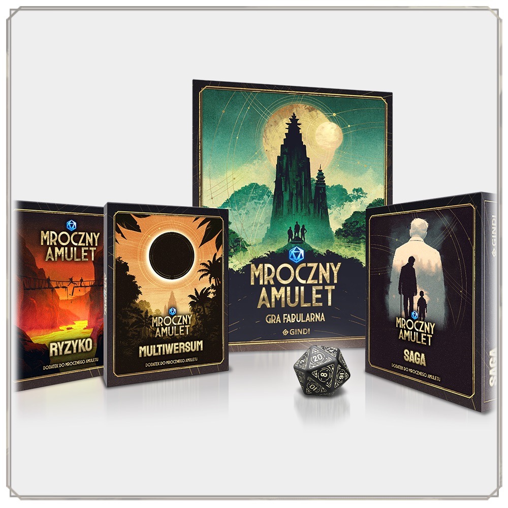 Zestaw Mroczny Amulet z 3 dodatkami i unikatową kostką